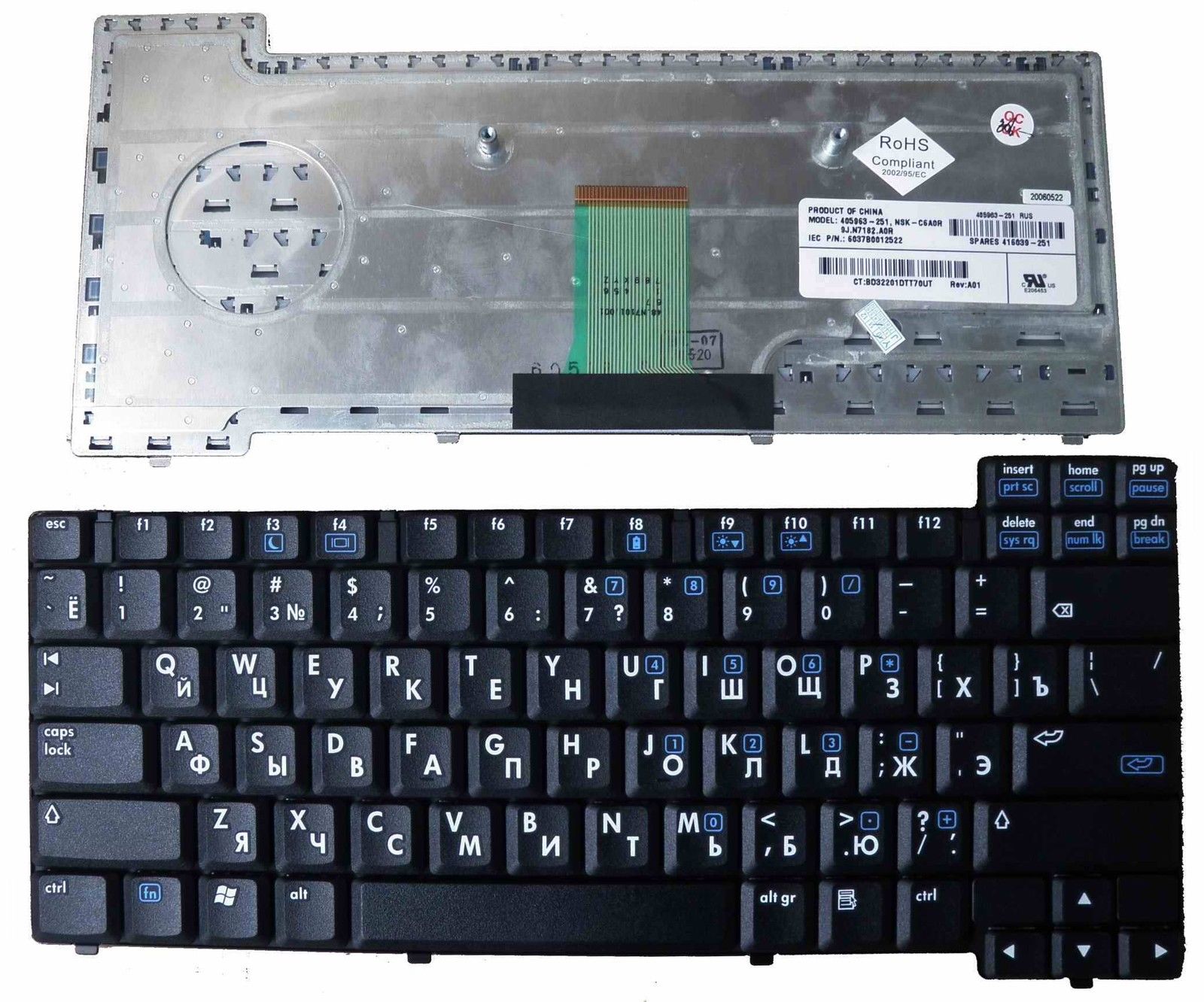 Bàn Phím  Laptop HP Compaq nc6110 nx6110 nc6120 nx6120
