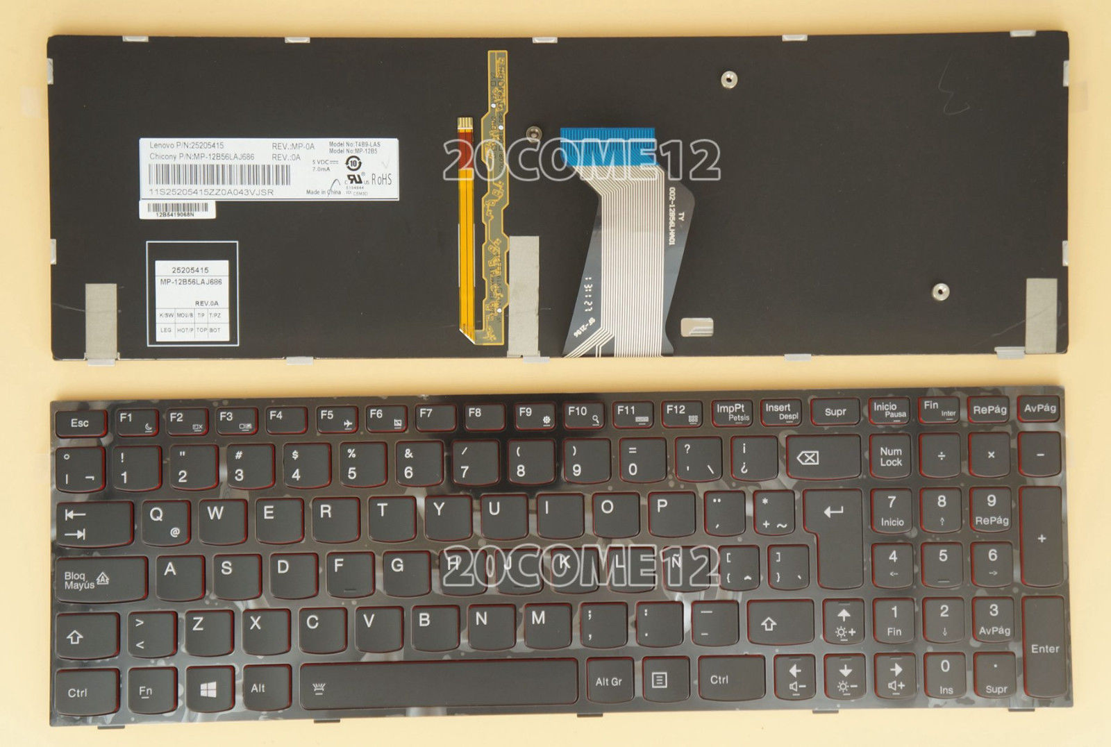 Bàn Phím Laptop Lenovo Ideapad Y510 Y510P Y510PA